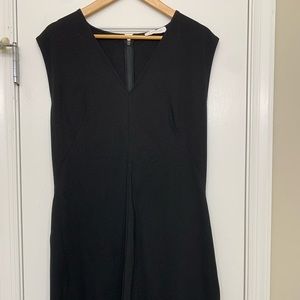 Everlane Black V Neck Sheath Dress sz 14
